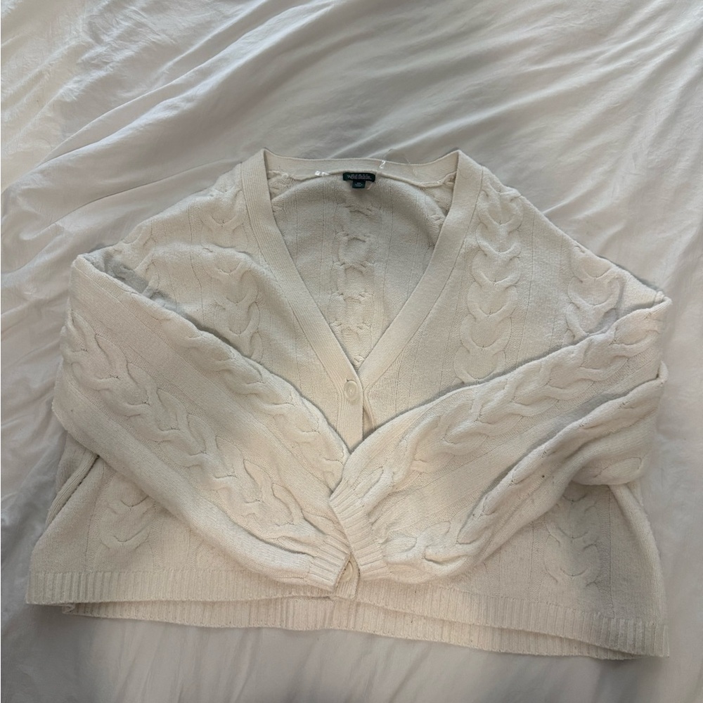 Wild Fable Cream Cable Knit Cardigan